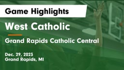 West Catholic  vs Grand Rapids Catholic Central  Game Highlights - Dec. 29, 2023