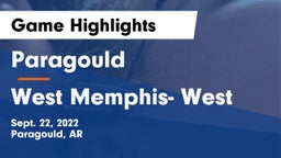 Paragould  vs West Memphis- West Game Highlights - Sept. 22, 2022