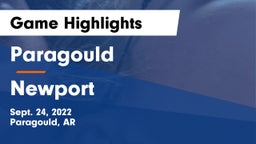 Paragould  vs Newport  Game Highlights - Sept. 24, 2022
