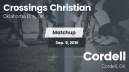 Matchup: Crossings Christian vs. Cordell  2016
