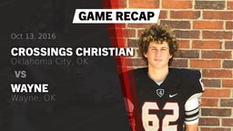 Recap: Crossings Christian  vs. Wayne  2016