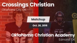 Matchup: Crossings Christian vs. Oklahoma Christian Academy  2016