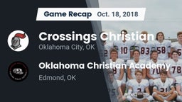 Recap: Crossings Christian  vs. Oklahoma Christian Academy  2018