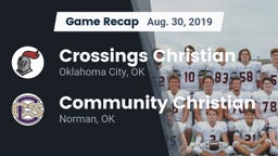 Recap: Crossings Christian  vs. Community Christian  2019