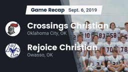 Recap: Crossings Christian  vs. Rejoice Christian  2019