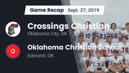 Recap: Crossings Christian  vs. Oklahoma Christian School 2019