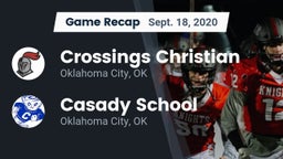 Recap: Crossings Christian  vs. Casady School 2020