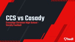 Crossings Christian football highlights CCS vs Casady