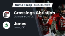 Recap: Crossings Christian  vs. Jones  2022