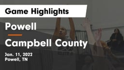 Powell  vs Campbell County  Game Highlights - Jan. 11, 2022