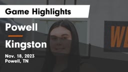 Powell  vs Kingston  Game Highlights - Nov. 18, 2023