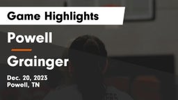 Powell  vs Grainger  Game Highlights - Dec. 20, 2023