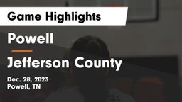 Powell  vs Jefferson County  Game Highlights - Dec. 28, 2023