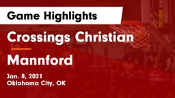 Crossings Christian  vs Mannford  Game Highlights - Jan. 8, 2021