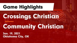 Crossings Christian  vs Community Christian  Game Highlights - Jan. 19, 2021