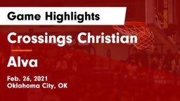 Crossings Christian  vs Alva  Game Highlights - Feb. 26, 2021