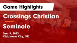 Crossings Christian  vs Seminole  Game Highlights - Jan. 5, 2023