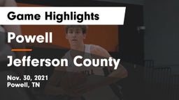 Powell  vs Jefferson County  Game Highlights - Nov. 30, 2021