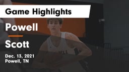 Powell  vs Scott  Game Highlights - Dec. 13, 2021
