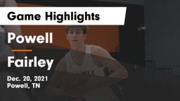 Powell  vs Fairley  Game Highlights - Dec. 20, 2021