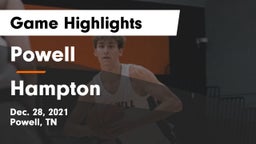 Powell  vs Hampton  Game Highlights - Dec. 28, 2021