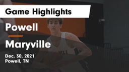Powell  vs Maryville  Game Highlights - Dec. 30, 2021