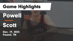Powell  vs Scott  Game Highlights - Dec. 19, 2023