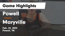 Powell  vs Maryville  Game Highlights - Feb. 24, 2024