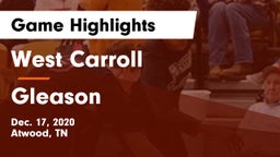 West Carroll  vs Gleason  Game Highlights - Dec. 17, 2020