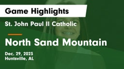 St. John Paul II Catholic  vs North Sand Mountain  Game Highlights - Dec. 29, 2023