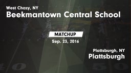 Matchup: Beekmantown Central vs. Plattsburgh  2016