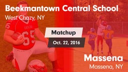Matchup: Beekmantown Central vs. Massena  2016