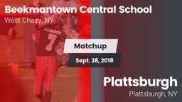 Matchup: Beekmantown Central vs. Plattsburgh  2018