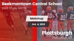 Matchup: Beekmantown Central vs. Plattsburgh  2019