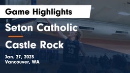 Seton Catholic  vs Castle Rock  Game Highlights - Jan. 27, 2023