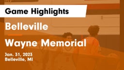 Belleville  vs Wayne Memorial  Game Highlights - Jan. 31, 2023