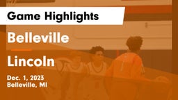 Belleville  vs Lincoln  Game Highlights - Dec. 1, 2023