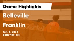 Belleville  vs Franklin  Game Highlights - Jan. 5, 2024