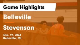 Belleville  vs Stevenson  Game Highlights - Jan. 12, 2024