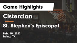 Cistercian  vs St. Stephen's Episcopal  Game Highlights - Feb. 10, 2022