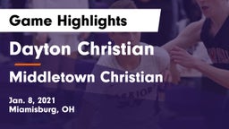 Dayton Christian  vs Middletown Christian  Game Highlights - Jan. 8, 2021