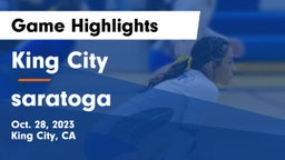 King City  vs saratoga Game Highlights - Oct. 28, 2023