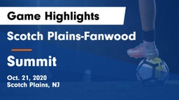 Scotch Plains-Fanwood  vs Summit  Game Highlights - Oct. 21, 2020