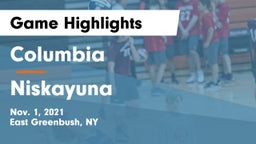 Columbia  vs Niskayuna  Game Highlights - Nov. 1, 2021