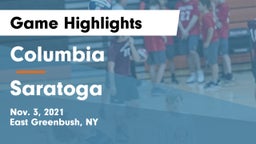 Columbia  vs Saratoga Game Highlights - Nov. 3, 2021