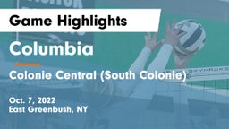 Columbia  vs Colonie Central  (South Colonie) Game Highlights - Oct. 7, 2022
