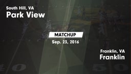 Matchup: Park View High vs. Franklin  2016