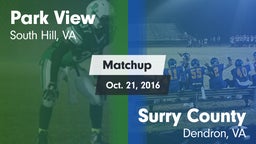 Matchup: Park View High vs. Surry County  2016