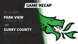 Recap: Park View  vs. Surry County  2016