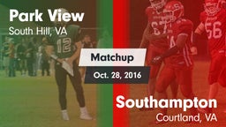 Matchup: Park View High vs. Southampton  2016